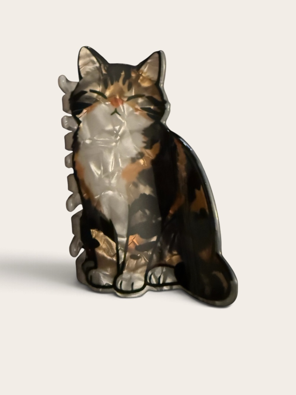 Calico Cat hair clip accessories Brown & Black